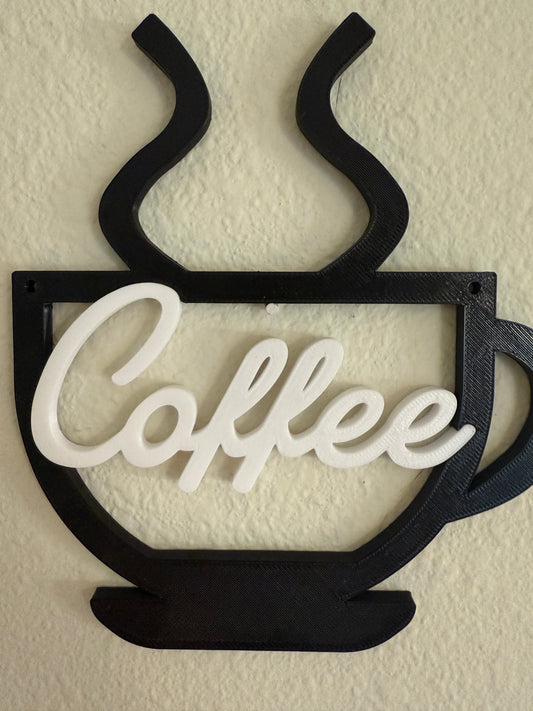 Coffee Sign (Black and White)